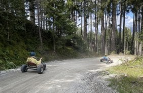 Mountain Carts! 5 Kilometer auf drei Rädern auf der Mutterer Alm