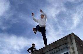 Schneehaufen : Parkour sur la Nordkette