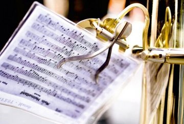 Open-air concert of the brass band  of Axams