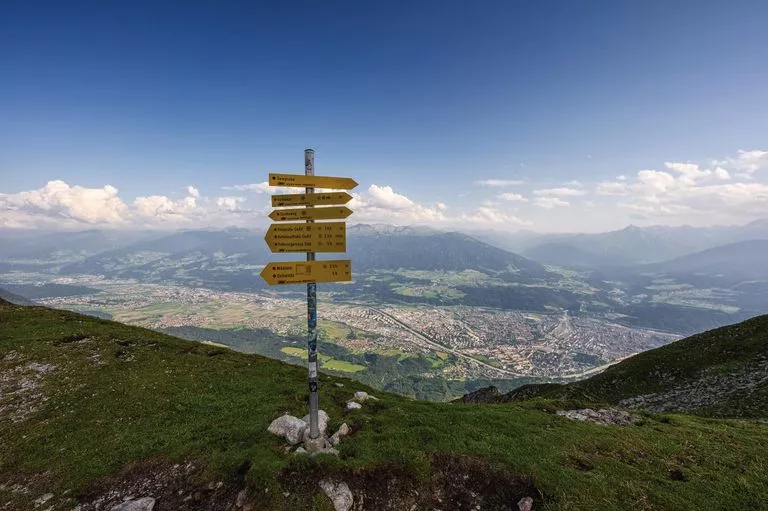 Nordkette mit Blick auf Innsbruck