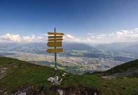 Nordkette mit Blick auf Innsbruck
