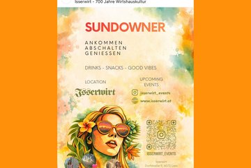 Sundowner at the Isserwirt in Lans