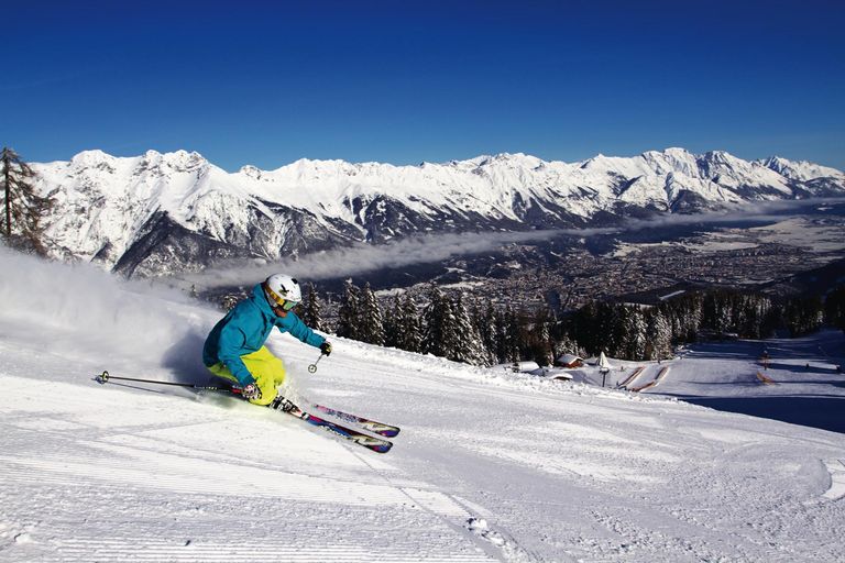 Mutterer Alm Skifahrer