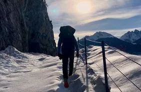 Escalade sportive en hiver