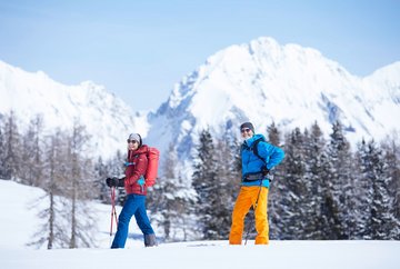 Winter route to the Neue Alplhütte mountain hut