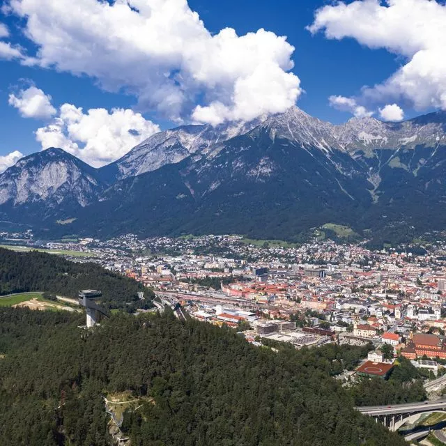 El símbolo de la ciudad – la cordillera Nordkette