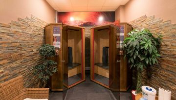 Sauna in het binnenbad Höttinger Au
