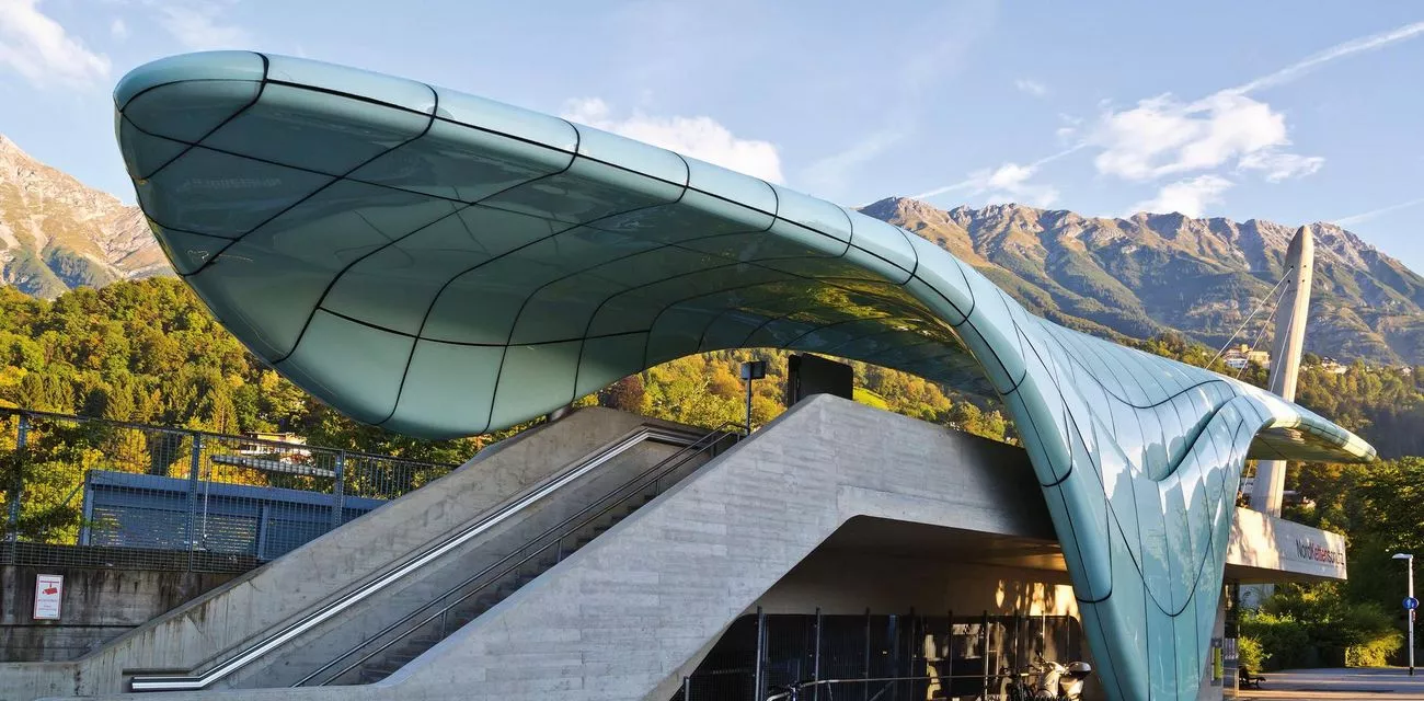 Nordkettenbahn - Station Löwenhaus Moderne Architektur