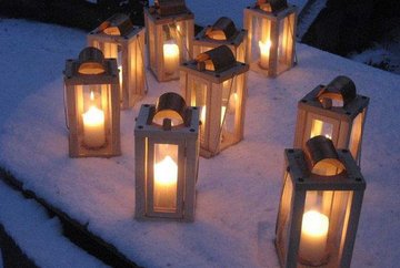 Randonnée aux lanternes hivernale