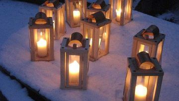 Randonnée aux lanternes hivernale