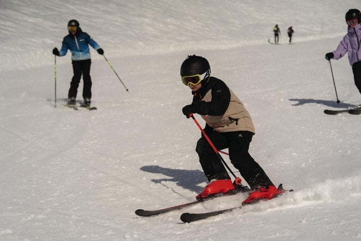 Familien-Skifahren Kühtai