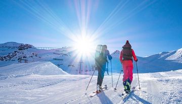 Axamer Lizum piste skitour heren afdaling