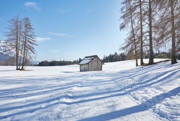Kapellenweg winter hike on the Mieming Plateau