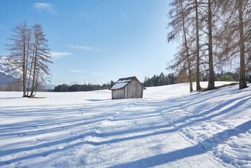 Sentiero delle cappelle - escursione invernale sull'altopiano di Mieming