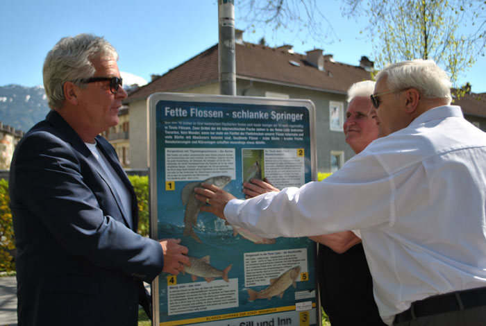 Informationstafel am Blindenwanderweg